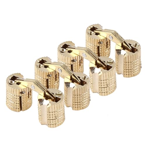 4 Stück Ringe Box Scharniere, 8 mm 180° Öffnungswinkel Kupfer Messing Schrank Geschenkbox Verdecktes Fassscharnier für DIY Schmuckschatulle Handarbeit 4 Stück Ringe Box Scharniere, 8 mm 180° Öffnungswinkel Kupfer Messing Schrank Geschenkbox Verdecktes Fassscharnier für DIY Schmuckschatulle Handarbeit von Hapivida