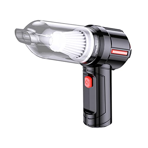 Handheld -Auto -Staubsauger, tragbarer 5500pa leistungsstarke Saugfänger schnurloses Gebläse Schnelles Ladung für Autohaushaarreinigung (Schwarz) von Hapivida