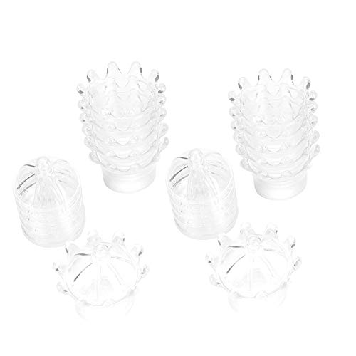 Hapivida 12pcs Kunststoff Süßigkeiten Box Elegante süße Behandlung Behälter für Hochzeitsparty Gunsten Braut Geburtstagsfeier Rosa Blau Weiß (Weiß) von Hapivida
