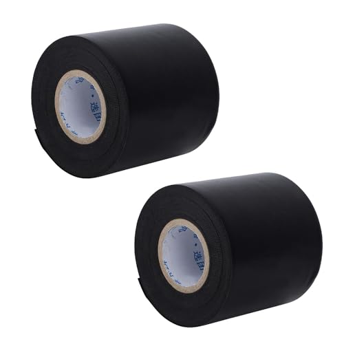 Hapivida 2 Stück Isolierband für Klimaanlage 11m × 6cm PVC Wickelband Klimaanlagen Rohrband Klebeband Rohrbinderiemen zum Schutz, Bündeln und Reparieren von Kabeln (Schwarz) von Hapivida