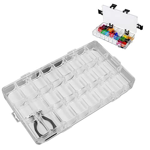 Farb Paletten Box, 24 Wells Kunststoff Paletten Tablett mit Deckel, Leerer Luftdichter Aquarell Palette für Wasserfarben, Acryl, Gouache und Ölfarbe Farb Paletten Box, 24 Wells Kunststoff Paletten Tablett mit Deckel, Leerer Luftdichter Aquarell Palette für Wasserfarben, Acryl, Gouache und Ölfarbe von Hapivida