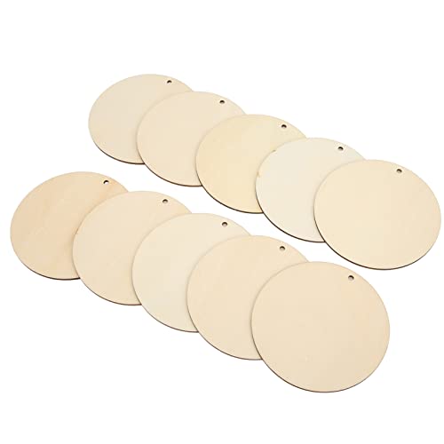 Holzscheiben Blanko Runde, 10 Stück Holzstücke Naturholzscheiben Blanko, 120 mm Untersetzer Holzbrett Basteln, Dekor Malerei, DIY Heimdekoration for Geschenkanhänger, Heimschmuck, Partydekorationen Holzscheiben Blanko Runde, 10 Stück Holzstücke Naturholzscheiben Blanko, 120 mm Untersetzer Holzbrett Basteln, Dekor Malerei, DIY Heimdekoration for Geschenkanhänger, Heimschmuck, Partydekorationen von Hapivida