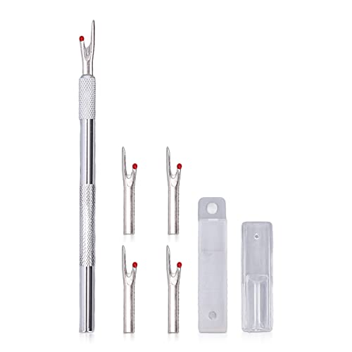 Nahttrenner Kit,Fadentrenner Metall Pfeiltrenner mit Ersatzklinge und Aluminiumlegierung Griff für Anfänger Nähen Handwerk Nahttrenner Kit,Fadentrenner Metall Pfeiltrenner mit Ersatzklinge und Aluminiumlegierung Griff für Anfänger Nähen Handwerk von Hapivida