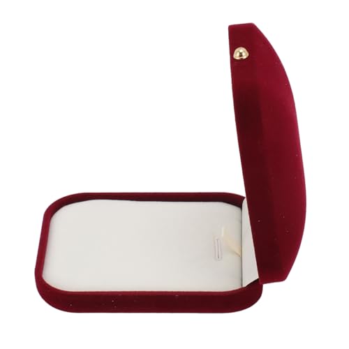 Samt Schmuckschatulle, Elegante Schmuck Halskette Anhänger Ohrring Display Hülle Ringspeicherbox mit Weicher Futter zum Geburtstag Hochzeit Engagement (Anhängerbox) von Hapivida