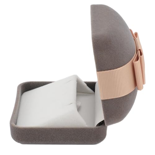 Samt Schmuckschatulle, Schmuck Halskette Anhänger Ohrring Display Hülle Weichfutter Schmuck Aufbewahrungsschachtel für Hochzeit Engagement Geburtstag Jubiläum (Ohrringbox) von Hapivida