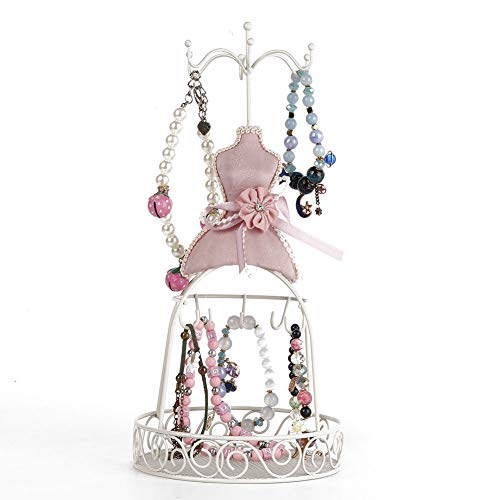 Schmuckständer Dame Modell Kleid Schmuckhalter Anzug Anhänger Halskette Ohrringe Armband Ring Schuhe Ausstellungsstand (Eisengestell) von Hapivida