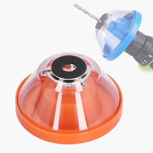Stoßfester Staubsammler, Bohrstaubsammler für elektrische Hammer und Bohrer, Staubschutz für Elektrische Bohrmaschinen - Bohrzubehör für 4–10 mm Bohrer, Orange von Hapivida