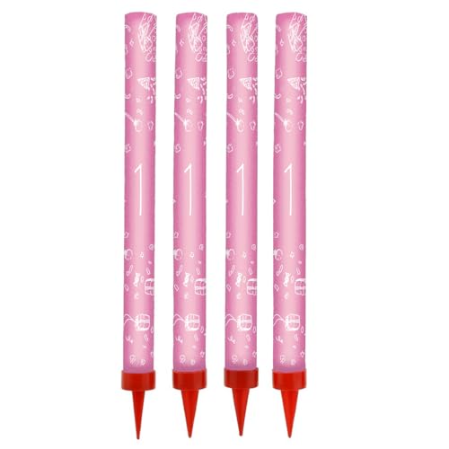 Geburtstags- & Jubiläums-Kuchenfontänen – 12 cm – 4er-Set – Sprühkerzen/Tischfeuerwerk – Kaltes Feuerwerk – Brenndauer ca. 60 Sekunden – Kategorie F1 – Design 3 Geburtstags- & Jubiläums-Kuchenfontänen – 12 cm – 4er-Set – Sprühkerzen/Tischfeuerwerk – Kaltes Feuerwerk – Brenndauer ca. 60 Sekunden – Kategorie F1 – Design 3 von Happenings