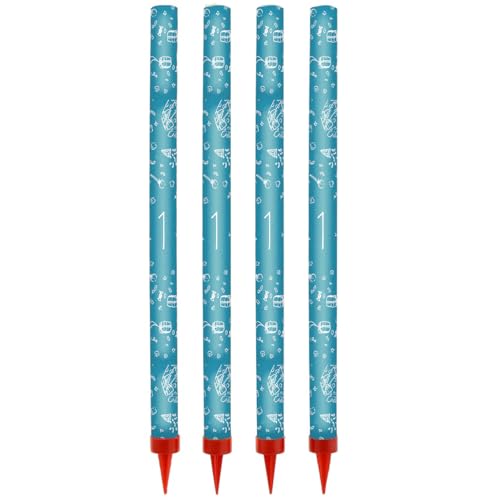 Geburtstags- & Jubiläums-Kuchenfontänen – 25 cm – 4er-Set – Sprühkerzen/Tischfeuerwerk – Kaltes Feuerwerk – Brenndauer ca. 120 Sekunden – Kategorie F1 – Design 4 Geburtstags- & Jubiläums-Kuchenfontänen – 25 cm – 4er-Set – Sprühkerzen/Tischfeuerwerk – Kaltes Feuerwerk – Brenndauer ca. 120 Sekunden – Kategorie F1 – Design 4 von Happenings