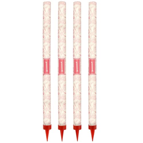 Geburtstags- & Jubiläums-Kuchenfontänen – 25 cm – 4er-Set – Sprühkerzen/Tischfeuerwerk – Kaltes Feuerwerk – Brenndauer ca. 120 Sekunden – Kategorie F1 – Design 5 Geburtstags- & Jubiläums-Kuchenfontänen – 25 cm – 4er-Set – Sprühkerzen/Tischfeuerwerk – Kaltes Feuerwerk – Brenndauer ca. 120 Sekunden – Kategorie F1 – Design 5 von Happenings