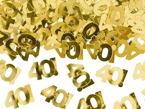 Metallisierte Konfetti Form 40, Gewicht 15g, Ideal für Geburtstag, Jahrestag, Tischdeko Metallisierte Konfetti Form 40, Gewicht 15g, Ideal für Geburtstag, Jahrestag, Tischdeko von Happenings