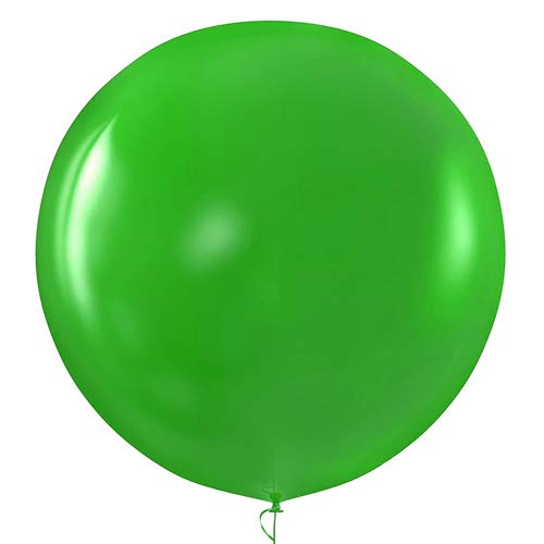 Happium - 6-teilige Riesige 91,4 cm Ballons, Grüne Ovale Latex Ballons für Geburtstag, Silvester, Verlobung, Sommerfest, Ruhestand, Unisex-Erwachsene und Kinder von Happium