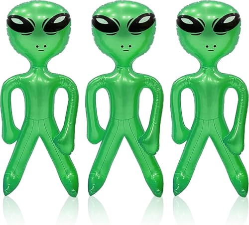 Happium Aufblasbare Alien-Luftballons, 45,7 cm, aufblasbar, Aliens, Party, Weihnachten, Halloween, Geburtstag, Dekoration, Thema, Kostüm, Party, Requisite, Dekoration, Grün, 3 Stück Happium Aufblasbare Alien-Luftballons, 45,7 cm, aufblasbar, Aliens, Party, Weihnachten, Halloween, Geburtstag, Dekoration, Thema, Kostüm, Party, Requisite, Dekoration, Grün, 3 Stück von Happium