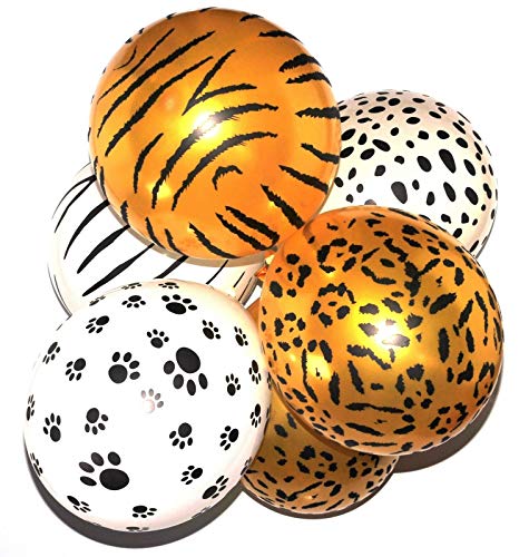 Happium Dschungel-Safari-Tier-Luftballons – 10 Stück 12-Zoll-Latex-Tierballons für Dschungel-Safari-Tier-Motto-Geburtstagsparty-Dekorationen Happium Dschungel-Safari-Tier-Luftballons – 10 Stück 12-Zoll-Latex-Tierballons für Dschungel-Safari-Tier-Motto-Geburtstagsparty-Dekorationen von Happium
