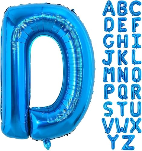 Happium Folien-Luftballons, Großbuchstabe, Buchstabe D, 35,6 cm, Königsblau, einzelner Mylar-Ballon, Geburtstagsparty, Dekoration, Versorgung, Babyparty, Buchstabe D Happium Folien-Luftballons, Großbuchstabe, Buchstabe D, 35,6 cm, Königsblau, einzelner Mylar-Ballon, Geburtstagsparty, Dekoration, Versorgung, Babyparty, Buchstabe D von Happium