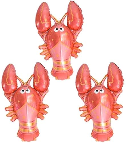 Happium Folienballon mit rotem Hummer, Meeresfrüchte, Sommer, 71,1 cm, 3 Stück Folien-Partyballon-Dekoration, 3er-Pack, Kindergeburtstagsfeier, Hummerauflauf, Meeresfrüchtefest Happium Folienballon mit rotem Hummer, Meeresfrüchte, Sommer, 71,1 cm, 3 Stück Folien-Partyballon-Dekoration, 3er-Pack, Kindergeburtstagsfeier, Hummerauflauf, Meeresfrüchtefest von Happium