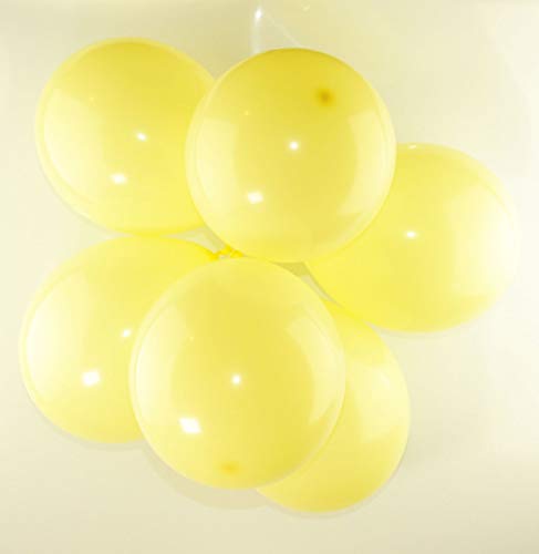 Happium Latex-Luftballons, 25,4 cm, 20 Stück (milchgelb) von Happium