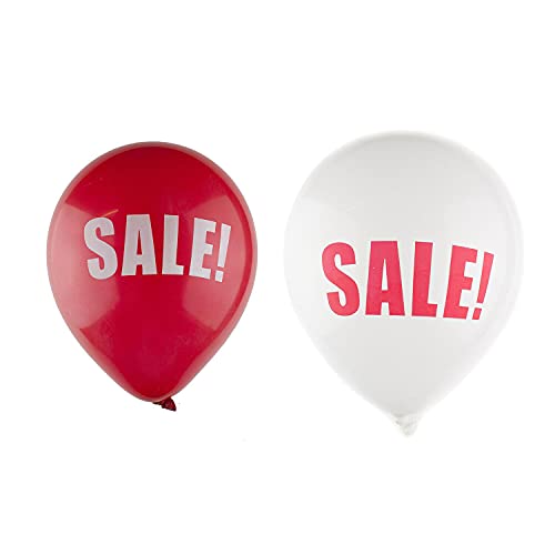 Happium 12" SALE bedruckte weiße und rote Latexballons 10er-Pack, Dekoration für Produktwerbung, Verkaufs- und Marketingballons Happium 12" SALE bedruckte weiße und rote Latexballons 10er-Pack, Dekoration für Produktwerbung, Verkaufs- und Marketingballons von Happium