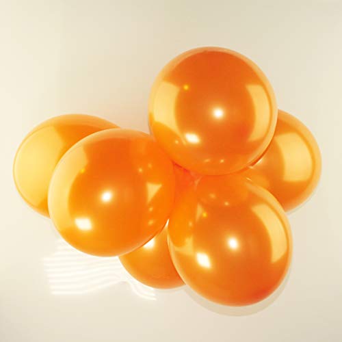 Happium 10 Zoll Metallic Latex Luftballons, 20 Stück Metallic Pearl Ballons für Geburtstag Hochzeit Fiesta Party Dekoration (Orange) Happium 10 Zoll Metallic Latex Luftballons, 20 Stück Metallic Pearl Ballons für Geburtstag Hochzeit Fiesta Party Dekoration (Orange) von Happium