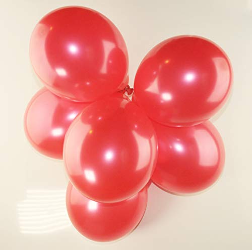 Happium Latex-Luftballons, metallisch, 25,4 cm, Rot, 20 Stück von Happium