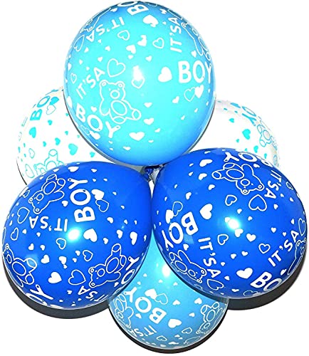 Happium -Hinzufügen hinzugefügt Latex sortiert blau "Es ist ein Junge" Baby-Dusche-Ballons, Packung mit 10, Baby-Dusche und Geschlecht offenbaren Feiern Happium -Hinzufügen hinzugefügt Latex sortiert blau "Es ist ein Junge" Baby-Dusche-Ballons, Packung mit 10, Baby-Dusche und Geschlecht offenbaren Feiern von Happium