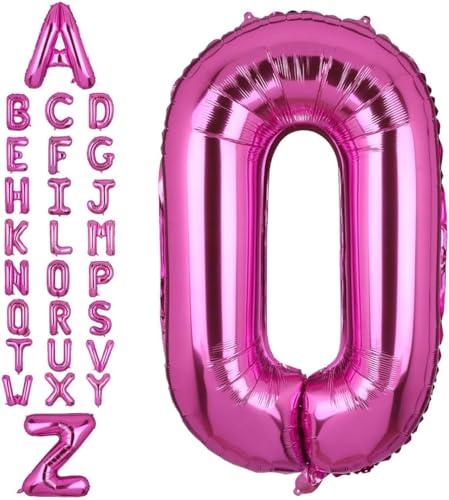 Happium Luftballons, 35,6 cm, Großbuchstabe O, Folien-Luftballons, einzelner Mylar-Ballon, Geburtstagsparty-Dekoration, Versorgung, Babyparty, Buchstabe O von Happium
