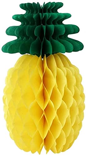 Happium Seidenpapier, Ananas mit Schnur, 3D, Wabenmuster, 29,5 cm, 5 Stück von Happium