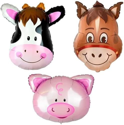 Happium 6 Stück Bauernhof Tier Luftballons Party Kit Kuh Esel Schwein für Geburtstag Baby Shower Barnyard Bauernhof Motto Party Dekorationen Supplies Happium 6 Stück Bauernhof Tier Luftballons Party Kit Kuh Esel Schwein für Geburtstag Baby Shower Barnyard Bauernhof Motto Party Dekorationen Supplies von Happium