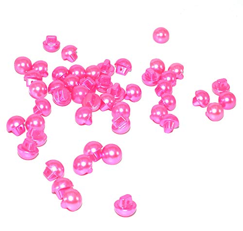 Runde Knöpfe, 10 mm, Kunstperle, gewölbtes Design, für Nähprojekte, Cremefarben/ Weiß, 50 Stück, rose Runde Knöpfe, 10 mm, Kunstperle, gewölbtes Design, für Nähprojekte, Cremefarben/ Weiß, 50 Stück, rose von Happium