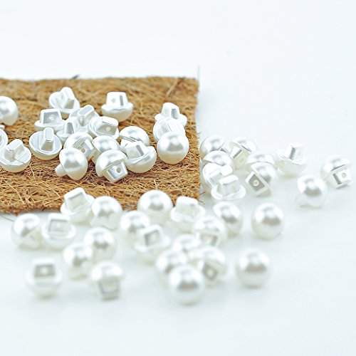 happium – 12 mm Tasten rund gewölbt Nähen Pearl – 50PK, plastik, weiß happium – 12 mm Tasten rund gewölbt Nähen Pearl – 50PK, plastik, weiß von Happium