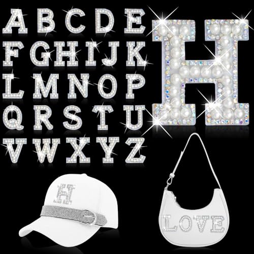 Selbstklebende Perlen-Buchstaben-Aufnäher, Strass, A-Z, Alphabet-Aufkleber-Set für DIY-Kleidung, Glitzer, Anfangsbuchstaben, Aufnäher, Filzbordüre, Nähen, Varsity-Applikationen, Aufkleber für Selbstklebende Perlen-Buchstaben-Aufnäher, Strass, A-Z, Alphabet-Aufkleber-Set für DIY-Kleidung, Glitzer, Anfangsbuchstaben, Aufnäher, Filzbordüre, Nähen, Varsity-Applikationen, Aufkleber für von Happtkey