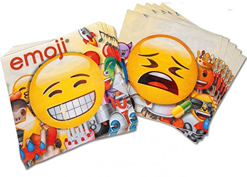 Happy People 15962 - Emoji Servietten, 33 x 33 cm, 20 Stück von Happy People