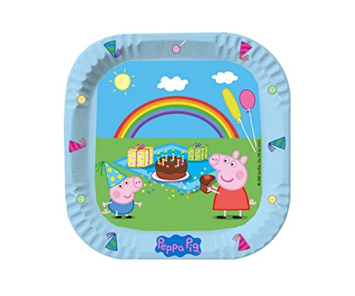 Happy People Peppa Pig Pappteller Ø 23cm 6 Stück von Happy People
