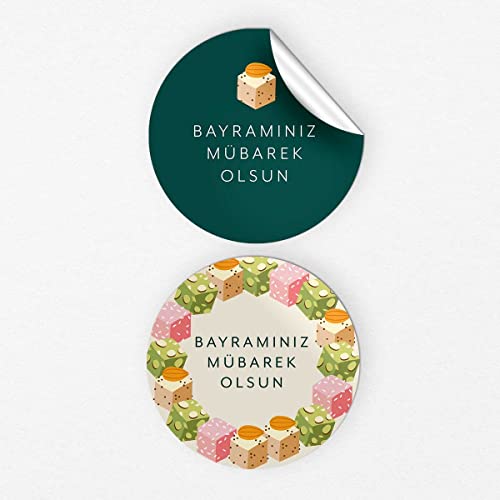 Eid Bayram Sticker "Lokum" (10 Stück) von Happy Print Store