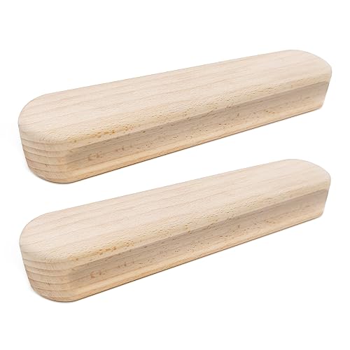 Happy Reunion Tailors Clapper | Clapper Nähwerkzeug | Schneiderklöppel zum Quilten | Quilters Clapper | Holz Schneiderklöppel zum Pressen, Nähen, Quilten und Dampfbügeln (Buche x 2 Stück) von Happy Reunion