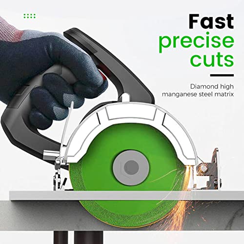 Happyfit 2 Stcs Glasschneidscheibe 22mm ID 100mm OD 15mm Sandbreite 1 mm dicke Diamantsägenklinge für Fliesenkristallweinflasche (Grün) von HappyFit