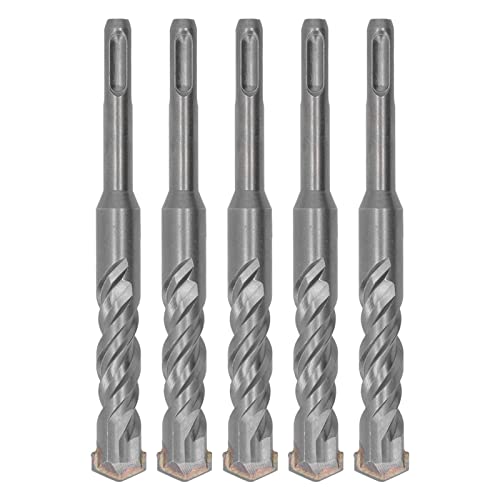 Happyfit 5 Stcs Rotary Hammerbohrer 160 mm Länge 2 Flöte selbst zentrierende Carbidspitze Aufprallbohrer für Ziegelstein Beton Beton (18 mm) von HappyFit