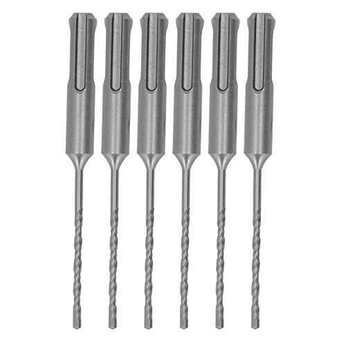 Happyfit 5pcs Rotary Hammer Bohrer Bit Zementte Carbidspitze Spiral 2 Flöten Aufprallbohrer für Ziegelstein 110 mm (3 mm) von HappyFit