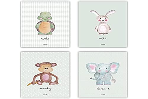 Poster Kinderzimmer Happymots| 4er Set DIN A4 Poster Set | Wandbilder | Kinderzimmer Poster | Deko Bilder Kinderzimmer Mädchen und Jungen | Wandposter Premium Poster Kinderzimmer Happymots| 4er Set DIN A4 Poster Set | Wandbilder | Kinderzimmer Poster | Deko Bilder Kinderzimmer Mädchen und Jungen | Wandposter Premium von HappyMots
