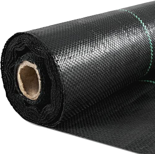 Happybuy Vevor Mulchgewebe, 1,8 x 76 m, Unkrautvlies aus PP Dichte 4,1 Unzen Bodenschutzabdeckung für Landwirtschaft, Gemüsegarten, Pfad, im Freien von Happybuy