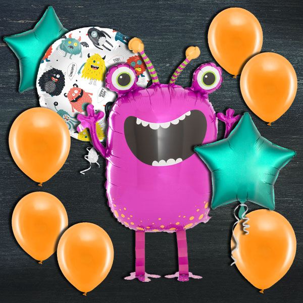 Ballongas-Set, Monster, 50er Heliumflasche + Ballons von Happygoods GmbH