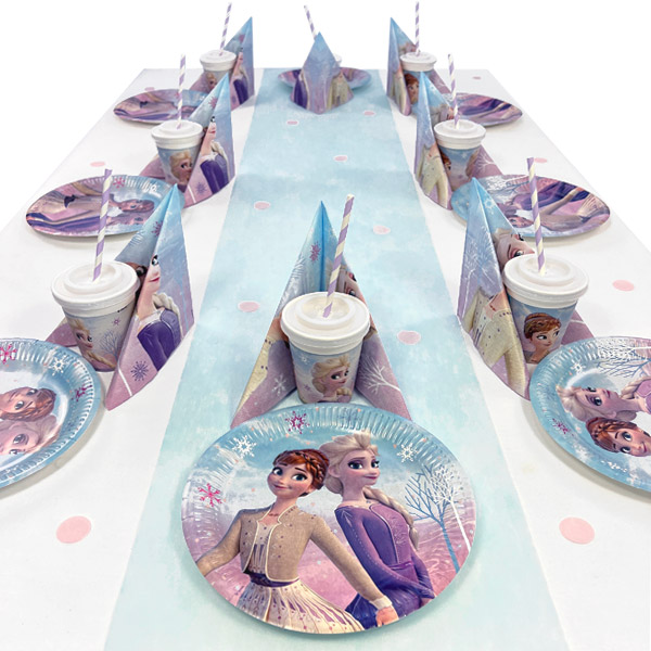 Frozen 2 Wind Spirit Tischdeko Set bis 16 Gäste, 90-teilig von Happygoods GmbH