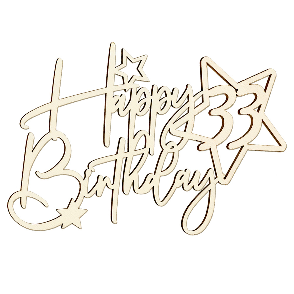 Geschenkanhänger & Blumendeko 33. GeburtstagHappy Birthday mit Sternen Geschenkanhänger & Blumendeko 33. GeburtstagHappy Birthday mit Sternen von Happygoods GmbH