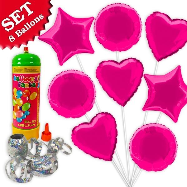 Helium Ballongas Set Pink, 10tlg von Happygoods GmbH