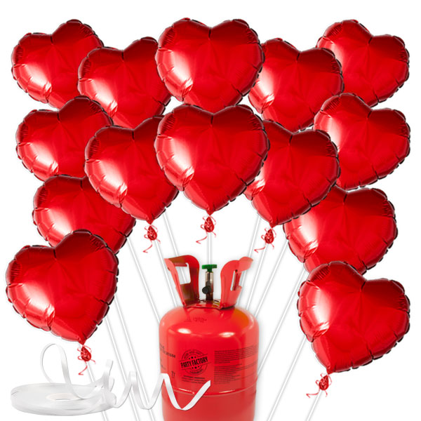 Love Ballongas-Set mit 15 Herzballons von Happygoods GmbH