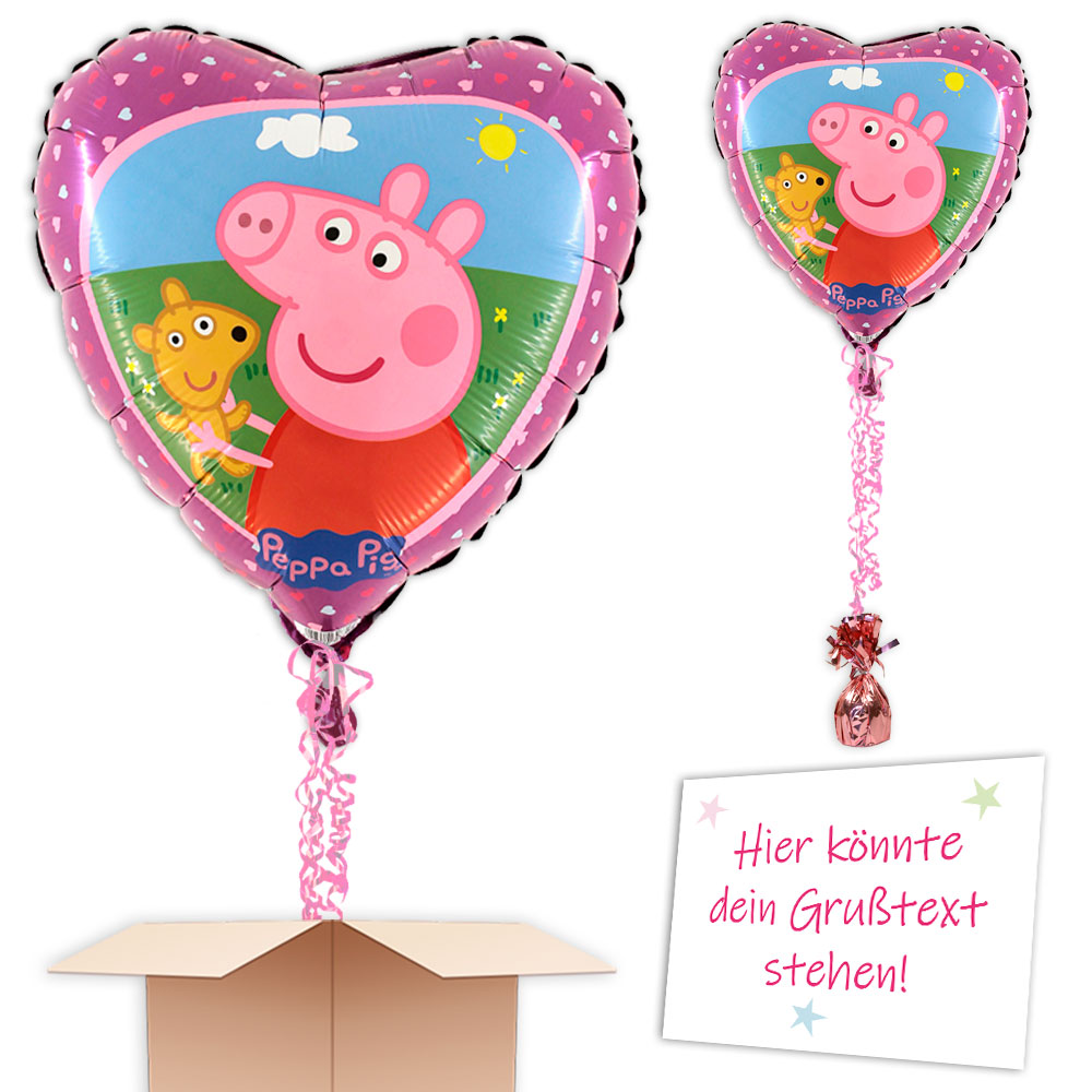 Heliumballon Peppa Pig als Geburtstagsüberraschung verschicken von Happygoods GmbH