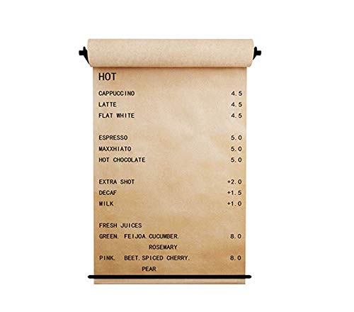Kraftpapierrolle Anzeige - Happyroom Wanddekor Trending Wandhalterung Kraftpapier rolle Enthalten für Office Home Restaurant Coffee Shop und Etc (60.50cm * 50m) von AWKAQUN