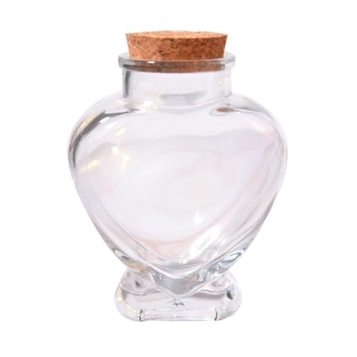 75 ml transparente herzförmige Glasflasche mit Korkverschluss, Nachricht, Wunschflasche, Hochzeitsgeschenk, Glas für Bastelarbeiten, Dekoration, Partyzubehör 75 ml transparente herzförmige Glasflasche mit Korkverschluss, Nachricht, Wunschflasche, Hochzeitsgeschenk, Glas für Bastelarbeiten, Dekoration, Partyzubehör von Happyupcity