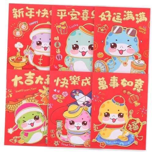 10 Sätze Kartonene Umschläge für Chinesische Neujahr Teiliges mit Cartoon Schlange Design Faltbare Rote Geldumschläge für Frühlingsfest für Wohlstand 10 Sätze Kartonene Umschläge für Chinesische Neujahr Teiliges mit Cartoon Schlange Design Faltbare Rote Geldumschläge für Frühlingsfest für Wohlstand von Happyyami