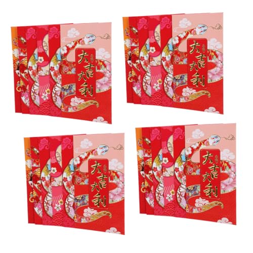 36 Stück Neujahrsrote Umschläge mit Schlangenmotiv Geldgeschenkumschläge für Hochzeiten Neujahr und Geburtstage Symbolisieren und Wohlstand Chinesischen Kultur von Happyyami